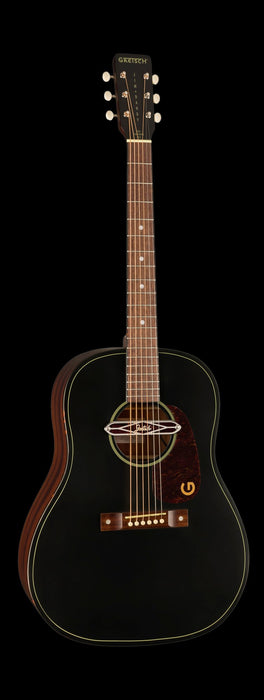 Gretsch Deltoluxe Concert Walnut Fingerboard Tortoiseshell Pickguard Black Top