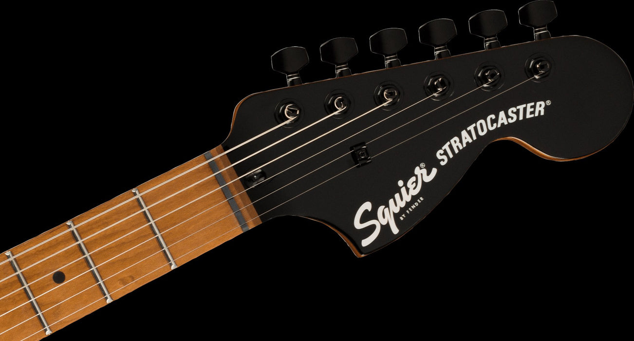 Squier Contemporary Stratocaster Special Roasted Maple Fingerboard Silver Anodized Pickguard Black Electric Guitar