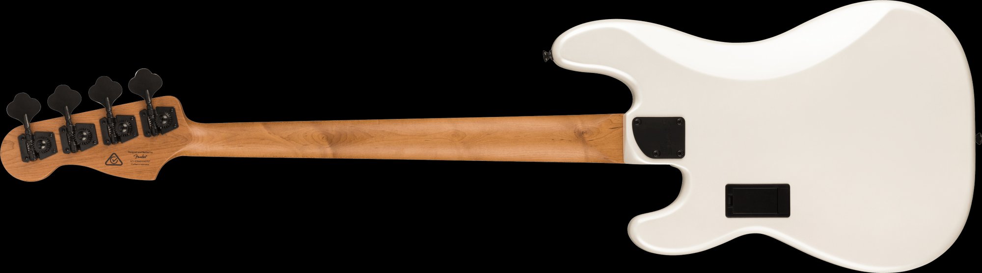 Squier Contemporary Active Precision Bass® PH, Laurel Fingerboard, Black Pickguard, Pearl White Bass Guitars