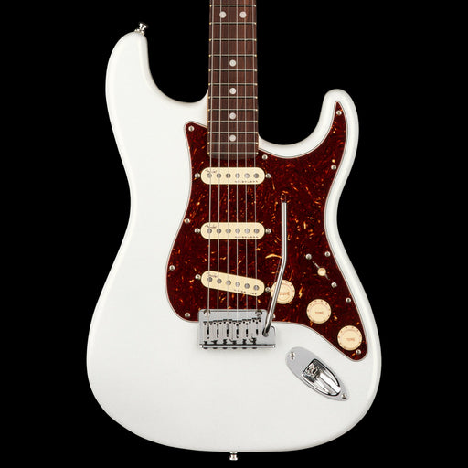 Fender American Ultra Stratocaster Rosewood Fingerboard Arctic Pearl Electric Guitar With Case