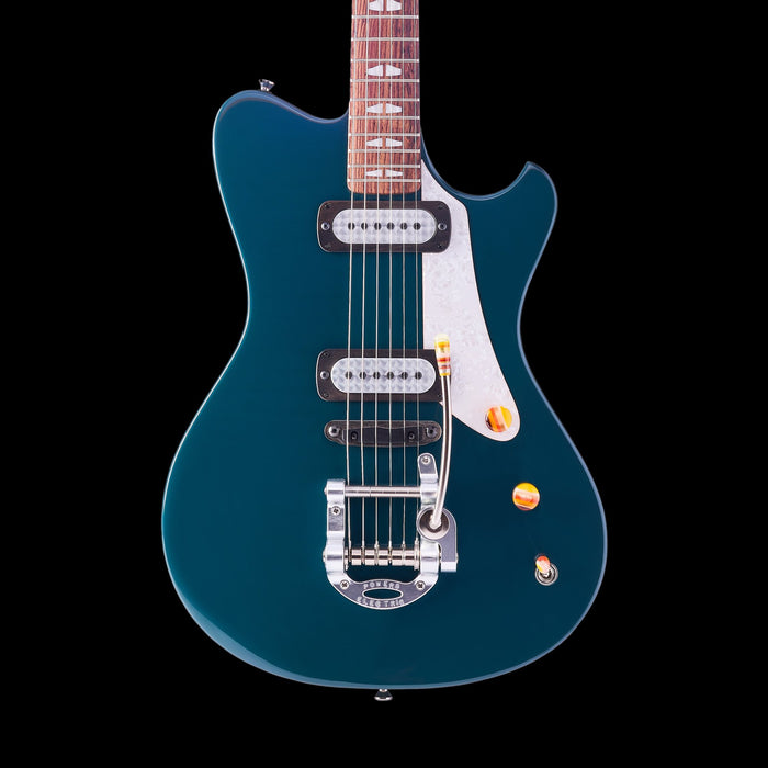 Powers Electric A-Type Fjord Green With Softshell Case
