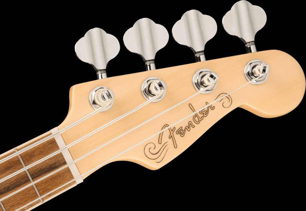 Fender Fullerton Precision Bass® Uke, Walnut Fingerboard, Tortoiseshell Pickguard, Olympic White