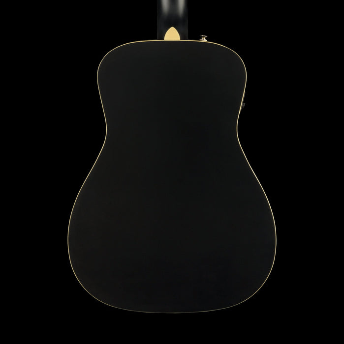 Fender Joe Strummer Campfire Matte Black Acoustic Electric Guitar with Gig Bag