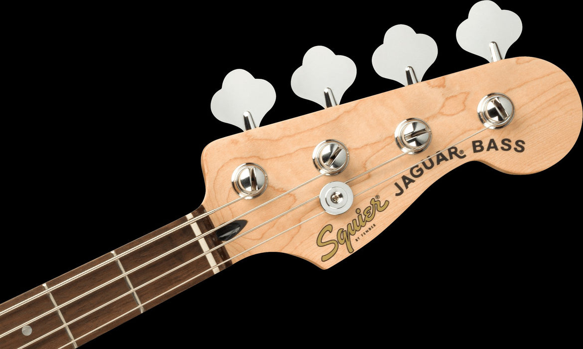 Squier Affinity Series Jaguar Bass H Laurel Fingerboard Black Pickguard Charcoal Frost Metallic