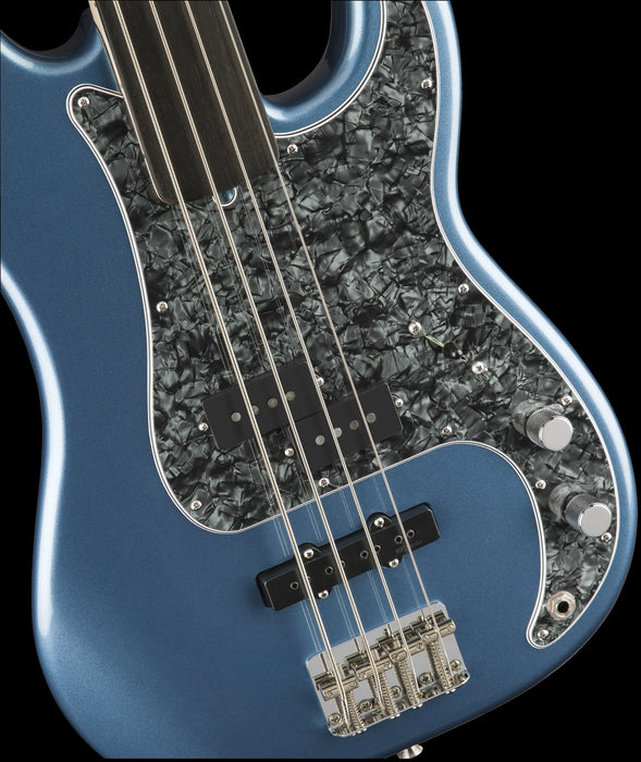 Fender Tony Franklin Fretless Precision Bass Ebony Fingerboard Lake Placid Blue