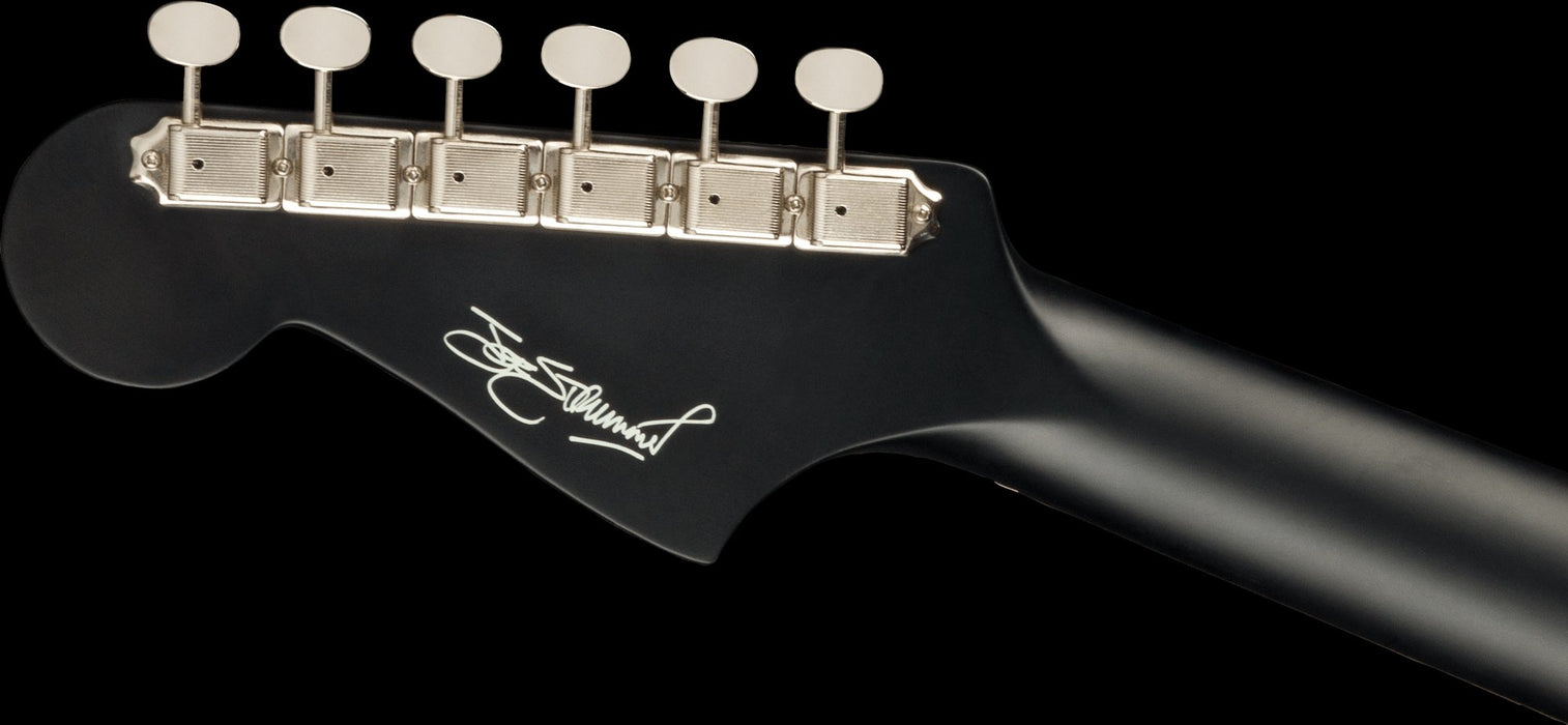 Fender Joe Strummer Campfire Matte Black Walnut Fingerboard Acoustic Electric Guitar