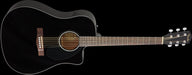 Fender CD-60SCE Dreadnought Walnut Fingerboard Black Acoustic Guitar