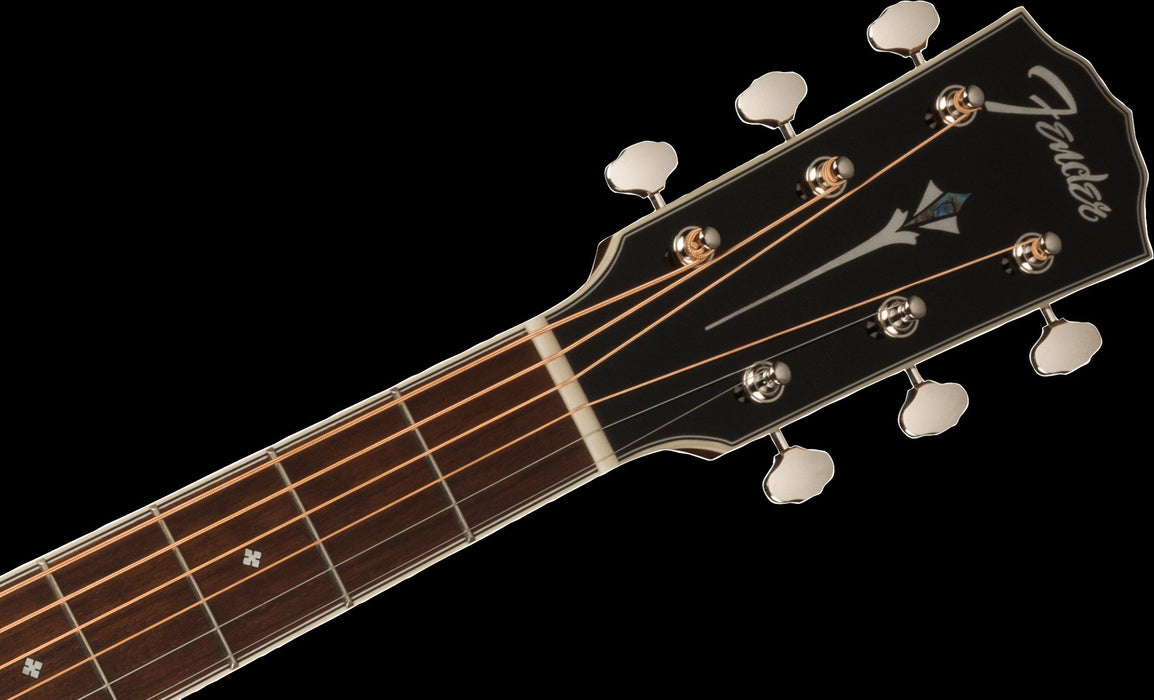 Fender PO-220E Orchestra, Ovangkol Fingerboard, 3-Tone Vintage Sunburst Acoustic Guitars