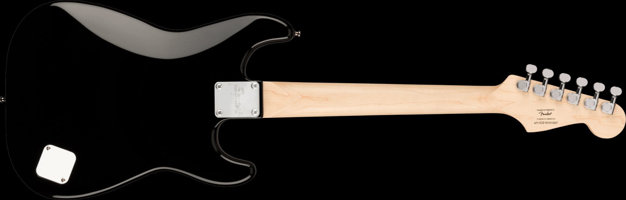 Squier Mini Stratocaster Left-Handed Laurel Fingerboard Black Electric Guitar