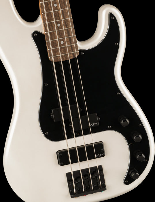 Squier Contemporary Active Precision Bass® PH, Laurel Fingerboard, Black Pickguard, Pearl White Bass Guitars