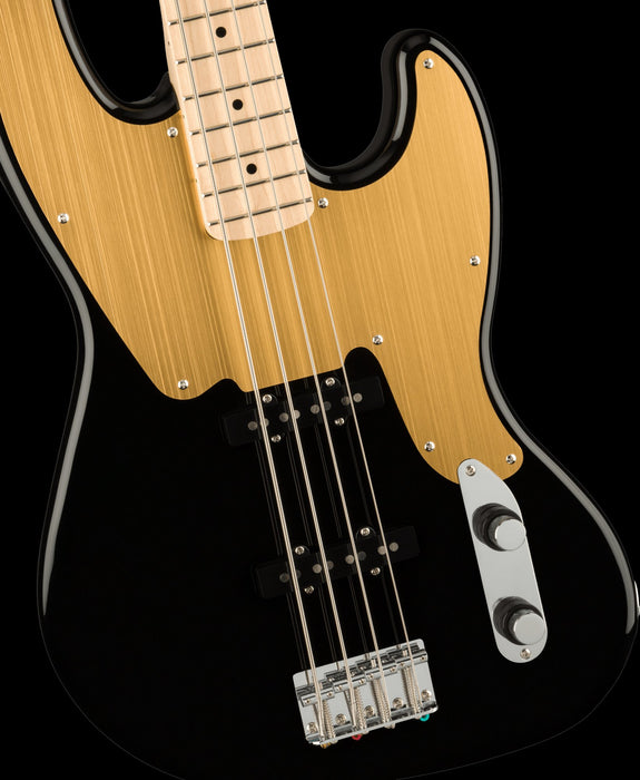 Squier Paranormal Jazz Bass '54 Maple Fingerboard Gold Anodized Pickguard Black