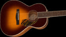 Fender PS-220E Parlor, Ovangkol Fingerboard, 3-Tone Vintage Sunburst Acoustic Guitars