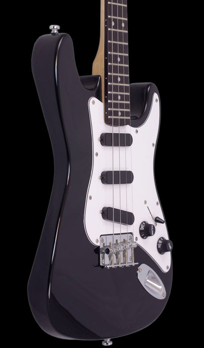 Eastwood S Style 4 String Tenor Guitar - Black With Gig Bag