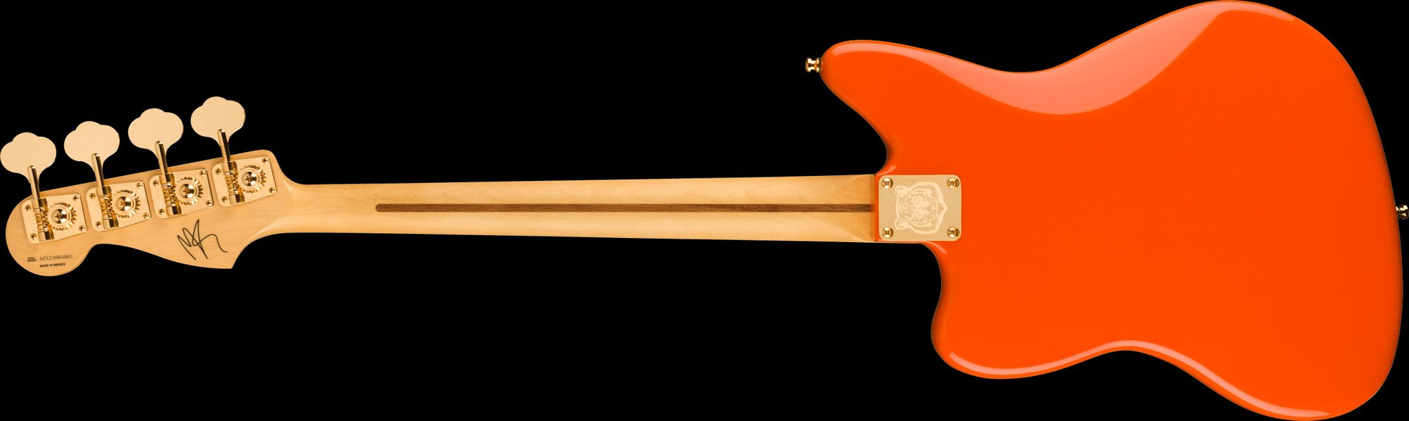 Limited Edition Mike Kerr Jaguar Bass Rosewood Fingerboard Tiger's Blood  Orange