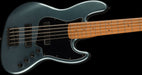 Squier Contemporary Active Jazz Bass® HH V, Roasted Maple Fingerboard, Black Pickguard, Gunmetal Metallic Bass Guitars