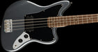 Squier Affinity Series Jaguar Bass H Laurel Fingerboard Black Pickguard Charcoal Frost Metallic