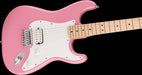Squier Sonic Stratocaster HT H Maple Fingerboard White Pickguard Flash Pink