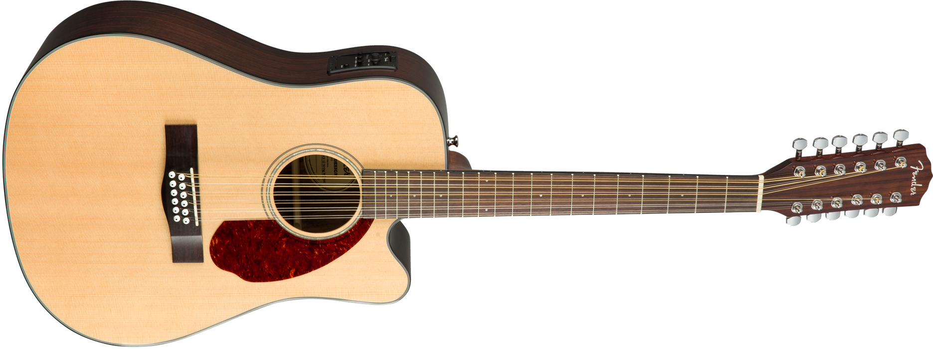 DISC - Fender CD-140SCE 12-string Cutaway Acoustic Electric Guitar Natural Finish With Case