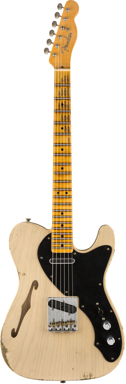 Fender Custom Shop Limited Edition Loaded Thinline Nocaster Relic Aged Dirty White Blonde With Case