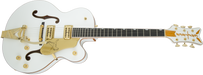 Gretsch G6136T-WHT Players Edition Falcon with String-Thru Bigsby Filter'Tron Pickups White Electric Guitar