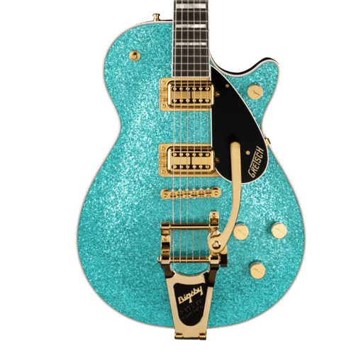 Gretsch G6229TG Limited Edition Players Edition Sparkle Jet™ BT with Bigsby® and Gold Hardware, Ebony Fingerboard, Ocean Turquoise Sparkle Electric Guitars