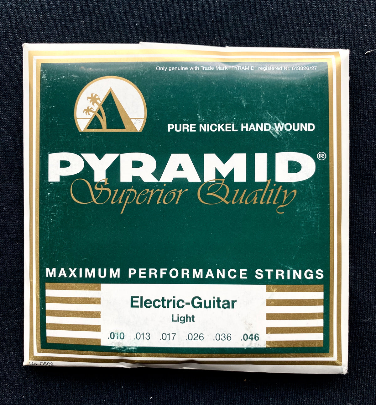Pyramid Pure Nickel Hand Wound Light (10-46) Electric Guitar Strings ...