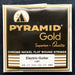 Pyramid Gold Chrome Nickel Flat wound Light (10-465) Electric Guitar Strings