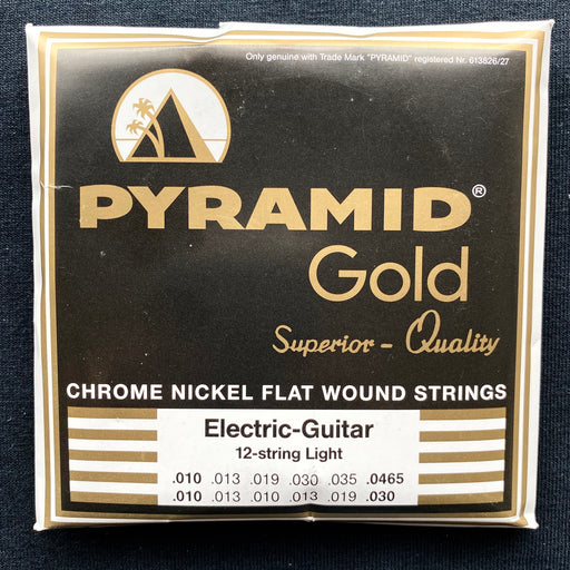 Pyramid Gold Chrome Flatwound 12-string Light (10-46) Electric Guitar Strings
