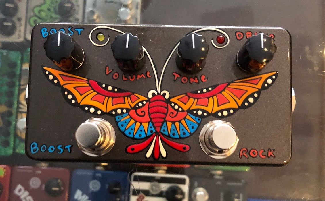 ZVex USA Made Handpainted 59 Sound Overdrive Guitar Pedal NAMM 1/1 Butterfly