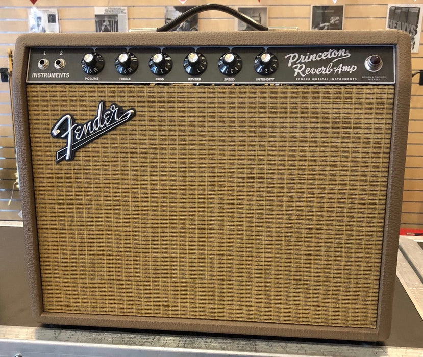 Used Fender Limited Edition '65 Princeton Reissue Fudge Brownie Tube Combo Amplifier With Footswitch