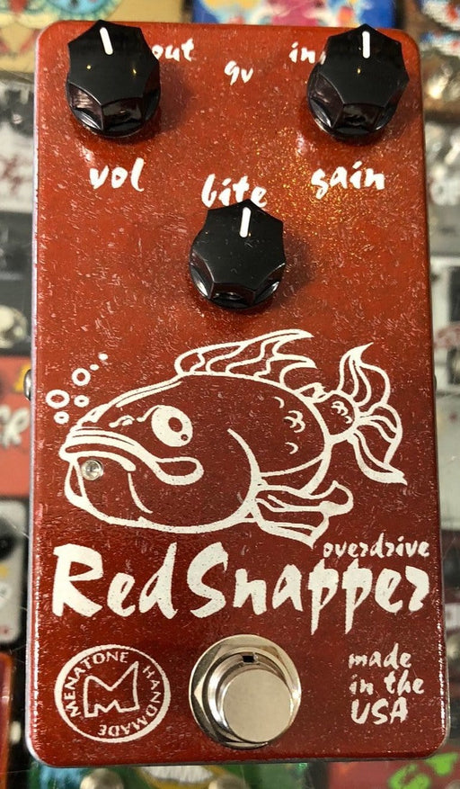 Menatone Three Knob Red Snapper Overdrive Guitar Pedal Fat Fish