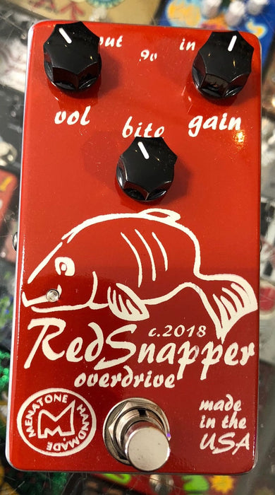 Menatone Three Knob Red Snapper Overdrive Guitar Pedal Skinny Fish — Truetone Music