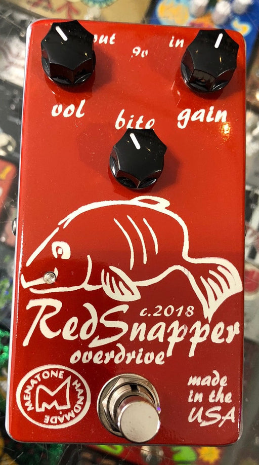 Menatone Three Knob Red Snapper Overdrive Guitar Pedal Skinny Fish