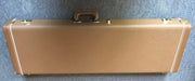 Fender Deluxe Stratocaster Telecaster Case Brown Tolex w/ Gold Plush Interior USA Made G&G Case