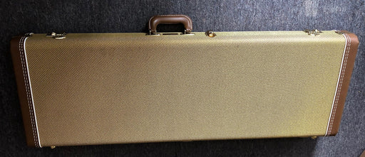 Used Fender Deluxe Hardshell Stratocaster Telecaster Case Tweed USA Made G&G Case