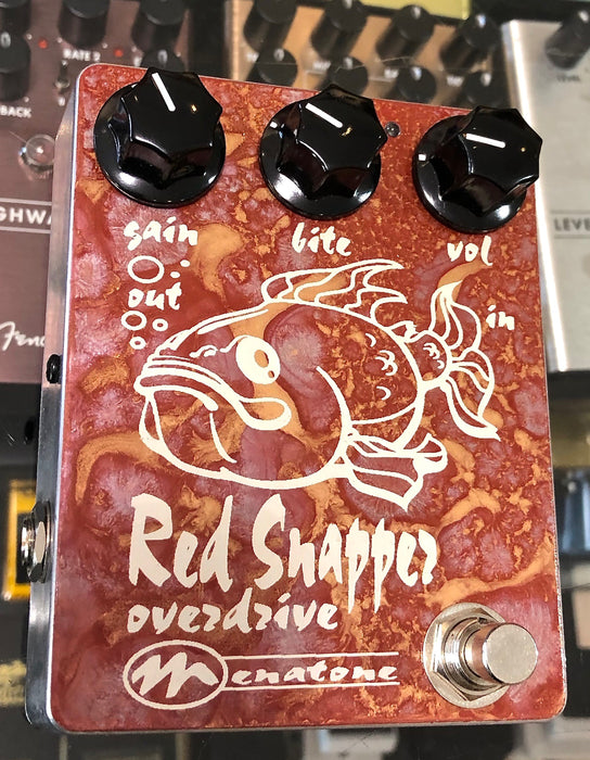 Menatone Red Snapper (Fat Fish) 3 Knob Overdrive Point to Point Guitar — Truetone Music