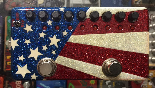 ZVex USA Made Hand Painted Ringtone Modulation Sequence Guitar Pedal USA Flag