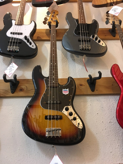 Used 1995 Fender Made in Japan '65 Reissue Jazz Bass Rosewood Fingerboard Sunburst With Bag