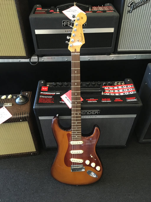 Pre Owned One of a Kind Fender American Design Experience Inlaid Pickguard Stratocaster - Natural With Bag