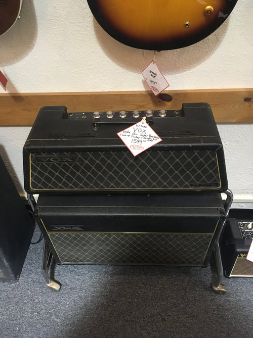 Used 60s Vox Super Berkeley Twin Head With Trolley And 2x12" Cabinet