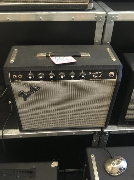 Used 1980s Fender Princeton Reverb 1x10" Tube Guitar Amplifier Combo With Footswitch