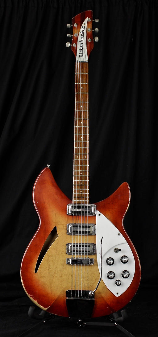Vintage '66 Rickenbacker 345 Fireglo Semi Hollow Electric Guitar With OHSC
