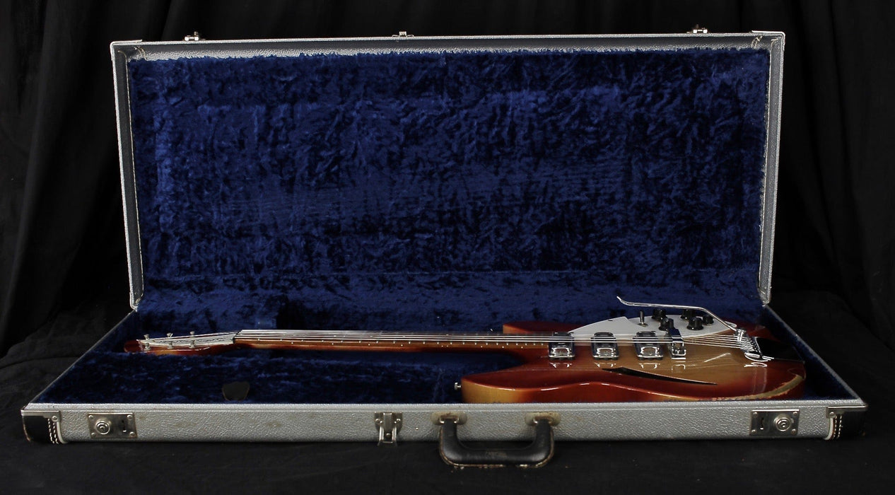 Vintage '66 Rickenbacker 345 Fireglo Semi Hollow Electric Guitar With OHSC