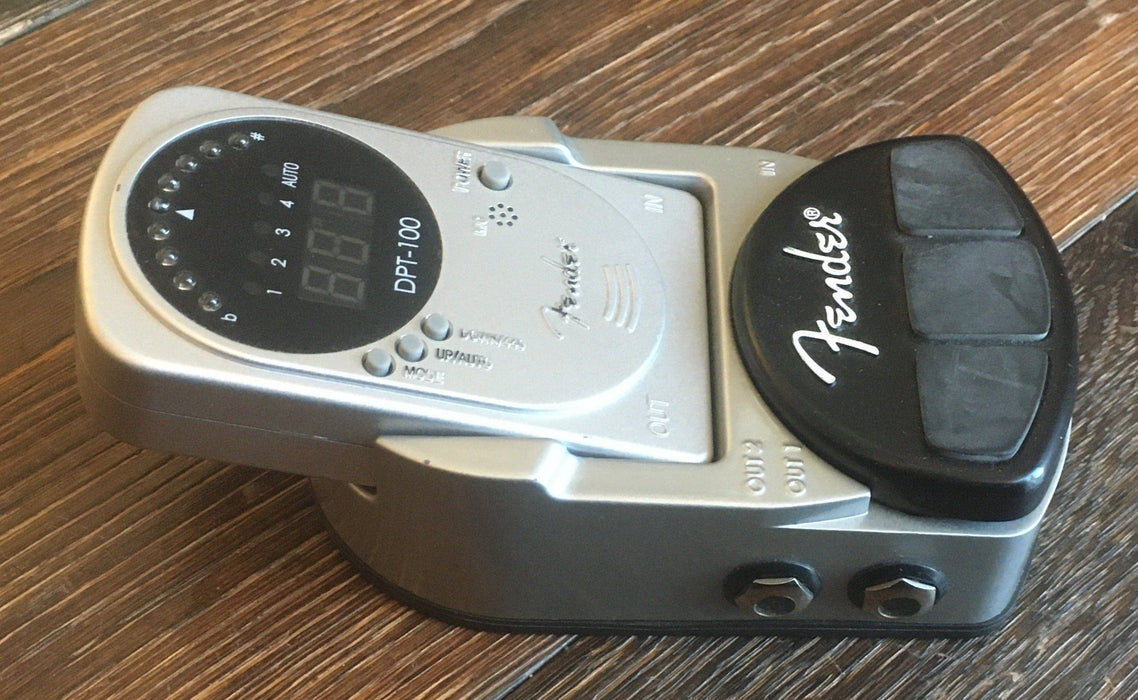 fender tuner pedal Used Fender DPT-100 Detachable Tuner Pedal — Truetone Music