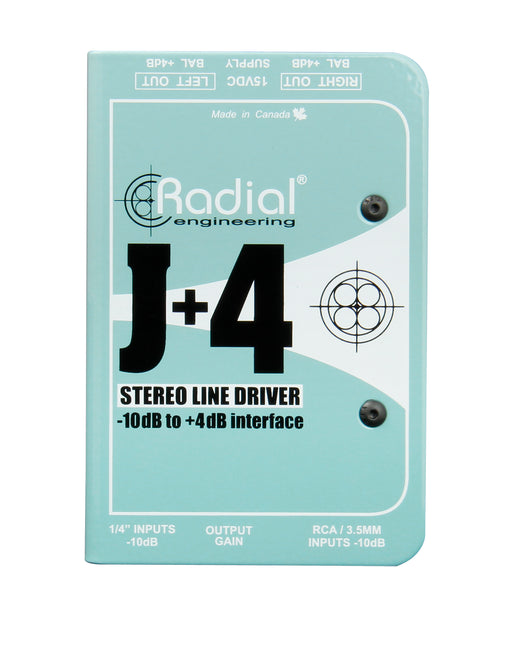 Radial Engineering J+4 Balanced -10dB to +4dB Signal Driver