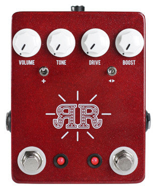 red guitar pedals JHS Ruby Red RR Overdrive Guitar Pedal — Truetone Music