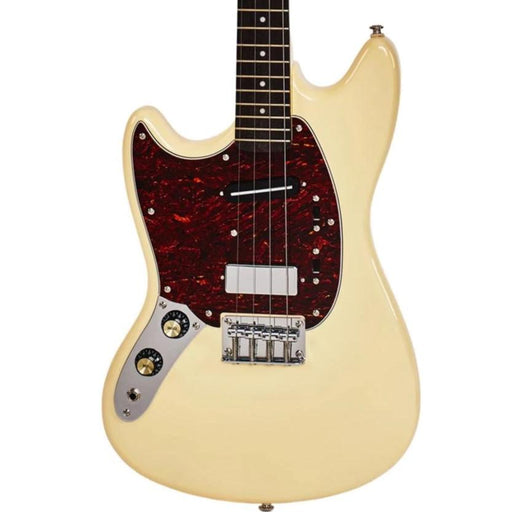 Eastwood Warren Ellis Tenor Baritone Left-Handed 2P Electric Guitar - Vintage Cream