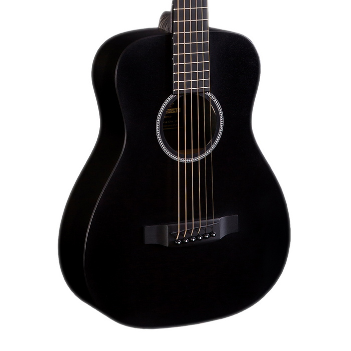 Martin LX Black Little Travel Acoustic Guitar LX Black — Truetone Martin LX Black Little Travel Acoustic Guitar LX Black — Truetone