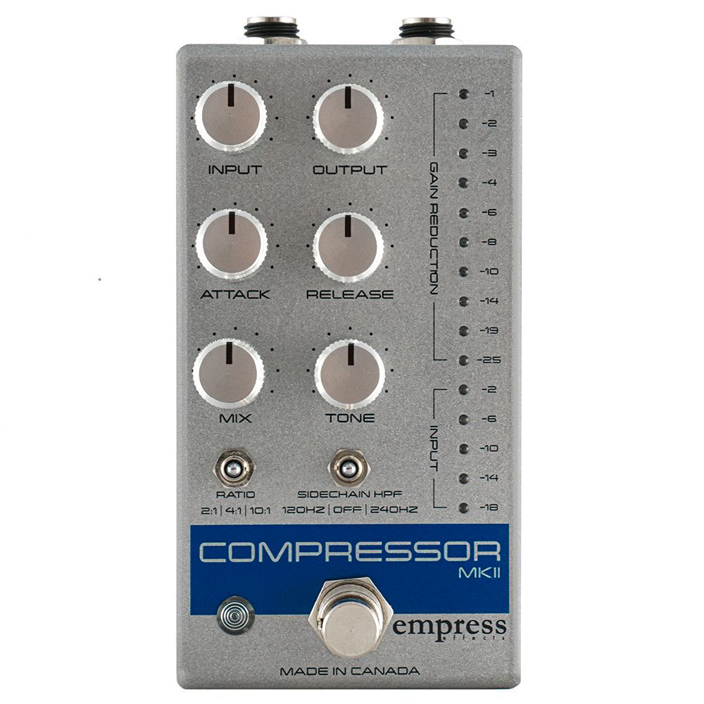 Empress Effects Compressor MKII Guitar Effect Pedal - Silver