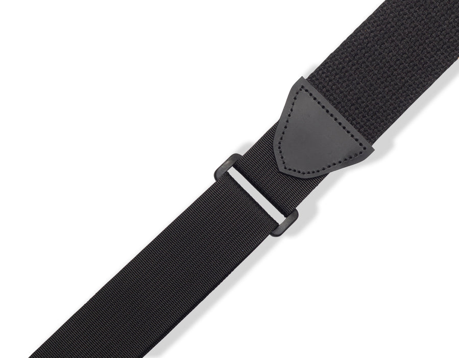 Levy's MRHC-BLK 2" Wide Cotton RipChord Guitar Strap.